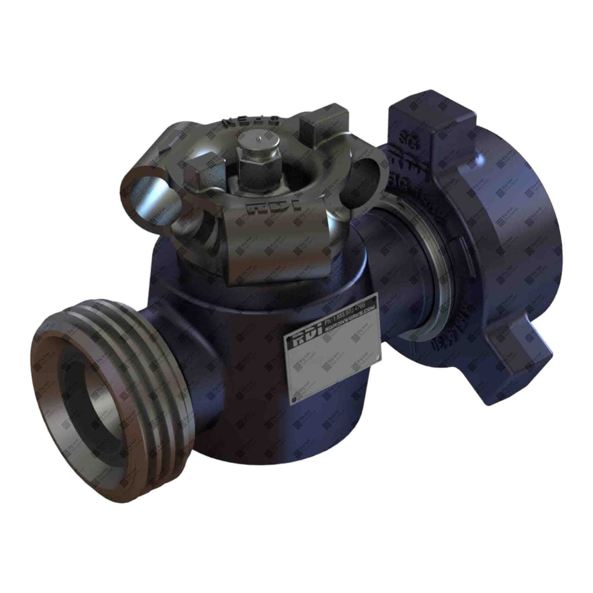 Plug Valve, Manual, TE, 2”x1” 1502 MxF, 10000 psi, Sour Service